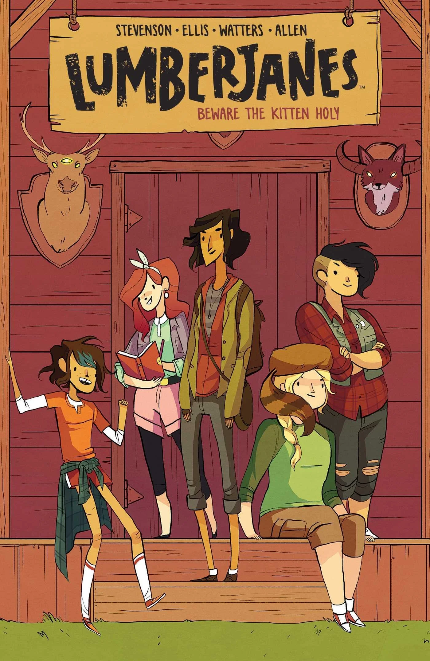Featured image for Resumen de "Lumberjanes, vol. 1: ¡Cuidado con el gato sagrado!" por N.D. Stevenson y Grace Ellis